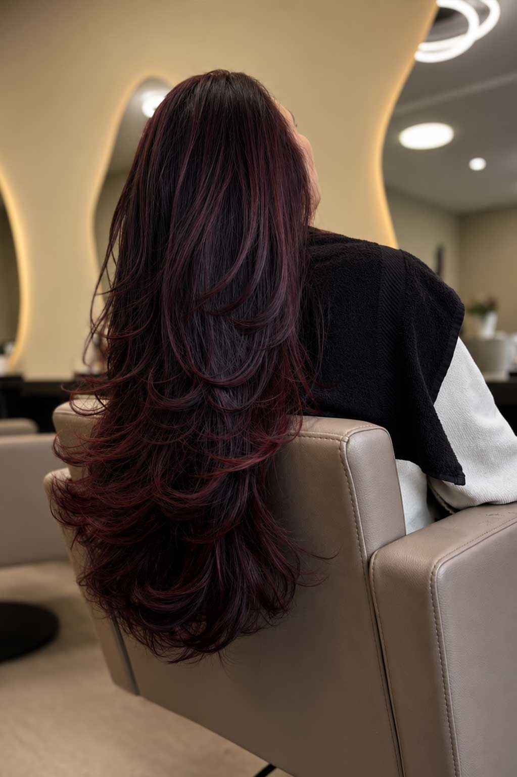 Platinblondes Haar mit sanften Wellen