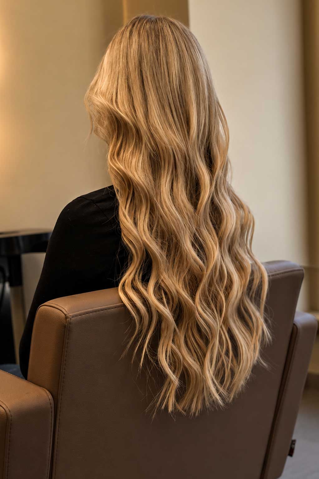 Kupferfarbenes Haar mit weichem Styling